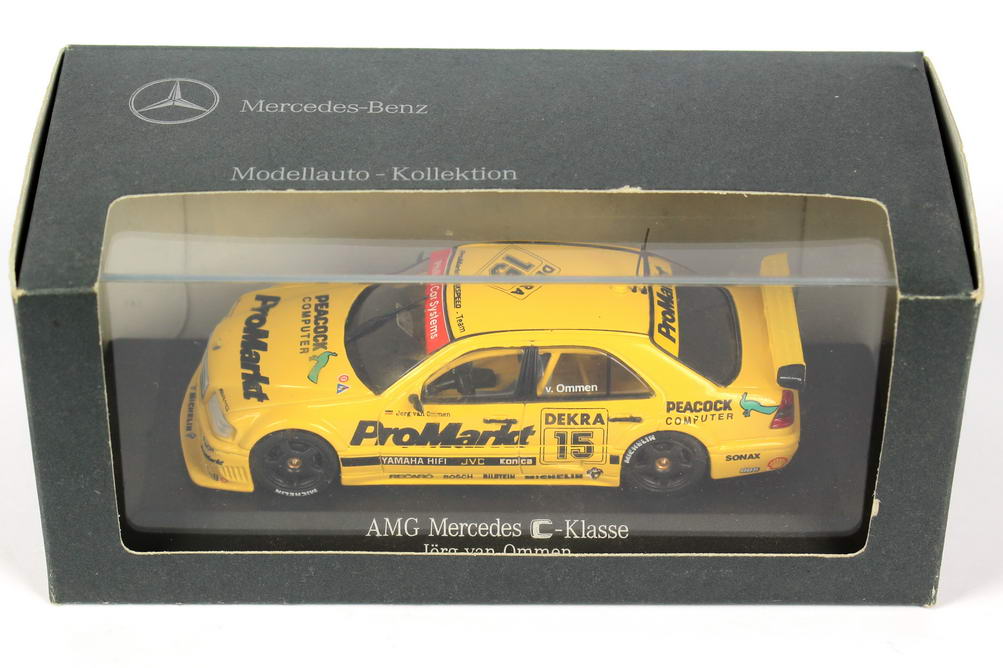 Foto 1:43 Mercedes-Benz C 180 DTM 1994 Zakspeed, ProMarkt Nr.15, Jörg van Ommen Werbemodell Minichamps B66005011