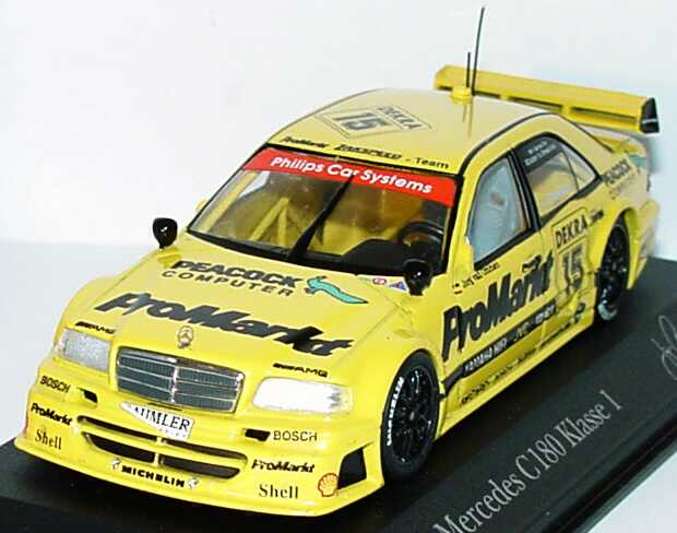 Foto 1:43 Mercedes-Benz C-Klasse W204 DTM 1994 Zakspeed ProMarkt Nr.15 Jörg van Ommen - Minichamps 430943315