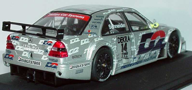 Foto 1:43 Mercedes-Benz C 180 DTM 1995 AMG, D2 Privat Nr.14, Schneider Werbemodell Minichamps B66005018