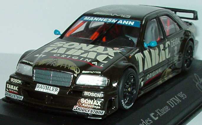 Foto 1:43 Mercedes-Benz C 180 DTM 1995 AMG, Tabac/Sonax Nr. 3, v. Ommen Werbemodell Minichamps B66005016
