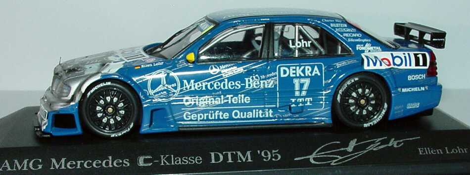 Foto 1:43 Mercedes-Benz C 180 DTM 1995 Original Teile Nr.17, Lohr Werbemodell Minichamps B66005019