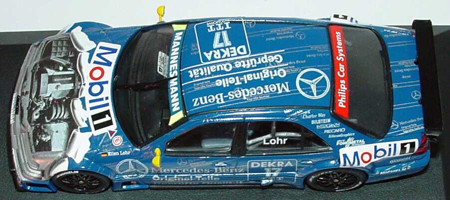 Foto 1:43 Mercedes-Benz C 180 DTM 1995 Original Teile Nr.17, Lohr Werbemodell Minichamps B66005019