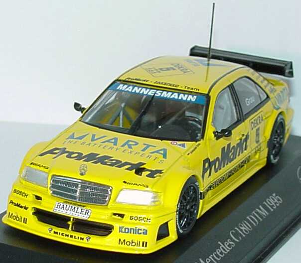 Foto 1:43 Mercedes-Benz C 180 DTM 1995 Zakspeed, ProMarkt Nr.5, Sandy Grau Minichamps 430953505