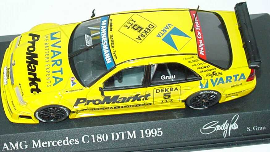 Foto 1:43 Mercedes-Benz C 180 DTM 1995 Zakspeed, ProMarkt Nr.5, Sandy Grau Minichamps 430953505