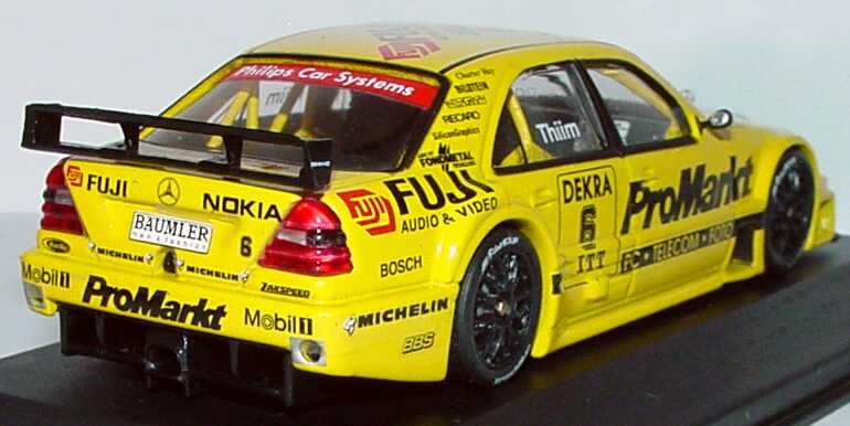 Foto 1:43 Mercedes-Benz C 180 DTM 1995 Zakspeed, ProMarkt Nr.6, Kurt Thiim Werbemodell Minichamps B66005017