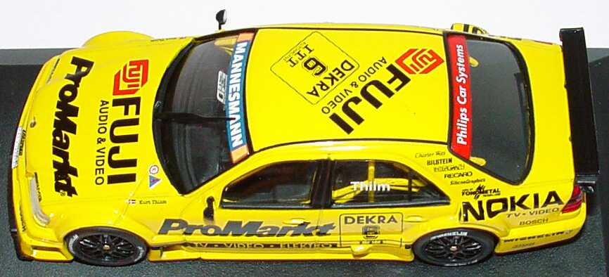 Foto 1:43 Mercedes-Benz C 180 DTM 1995 Zakspeed, ProMarkt Nr.6, Kurt Thiim Werbemodell Minichamps B66005017