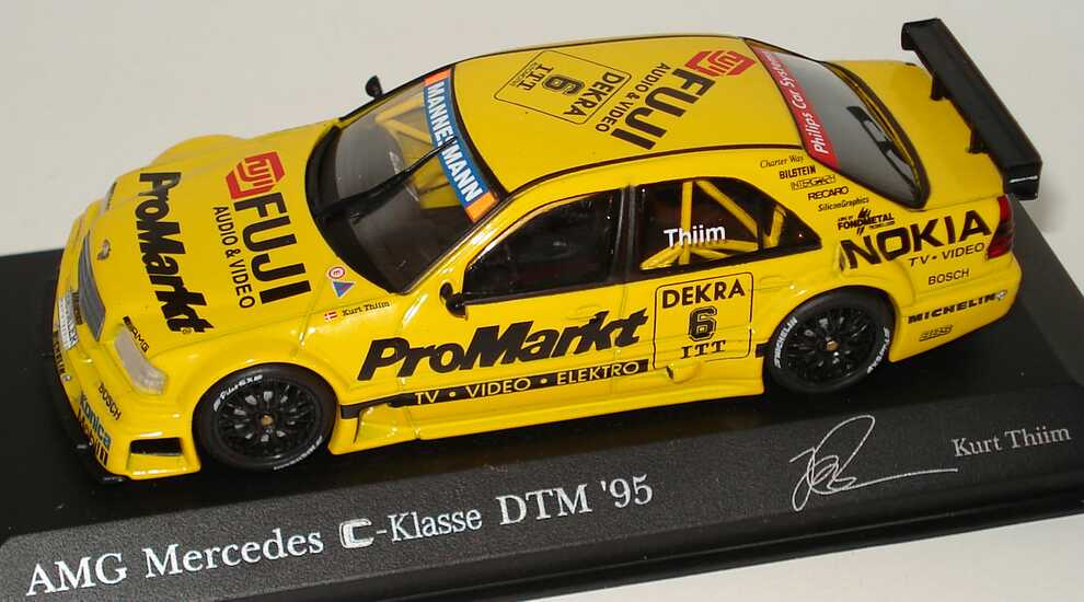 Foto 1:43 Mercedes-Benz C 180 DTM 1995 Zakspeed, ProMarkt Nr.6, Kurt Thiim Minichamps 430953506