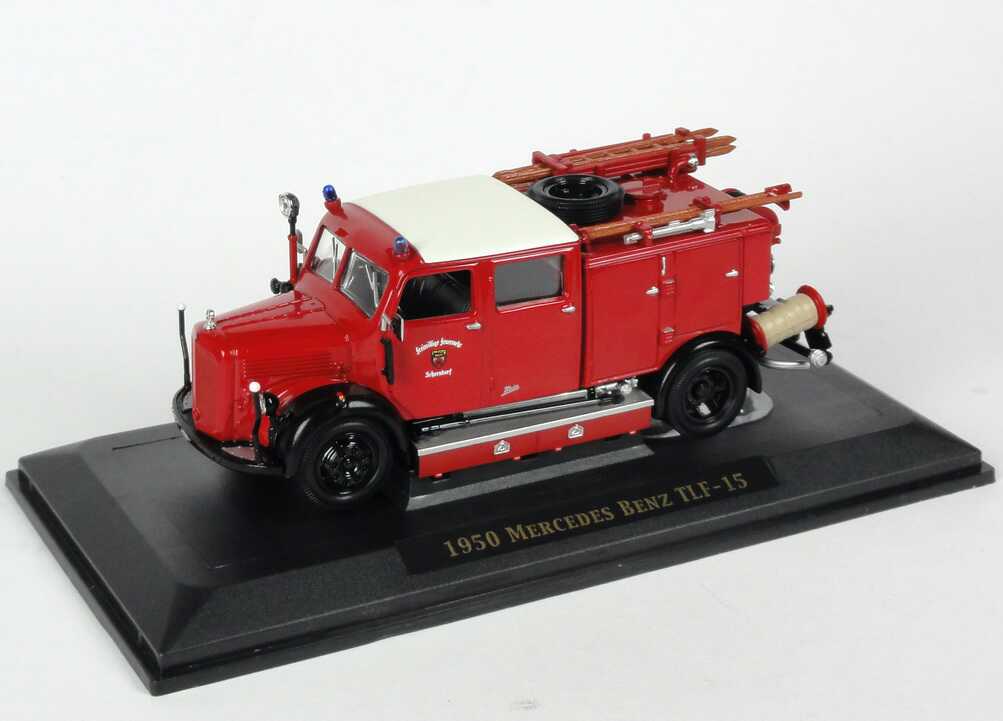 Foto 1:43 Mercedes-Benz L3500 TLF-15 Freiw. Feuerwehr Schorndorf Yat Ming 43014