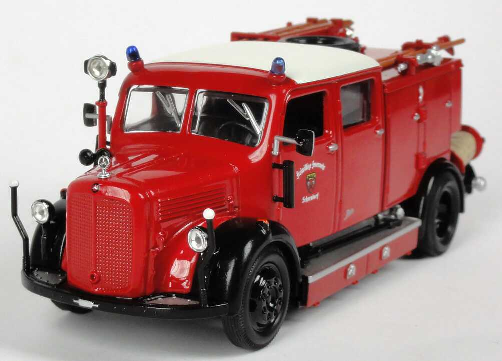 Foto 1:43 Mercedes-Benz L3500 TLF-15 Freiw. Feuerwehr Schorndorf Yat Ming 43014