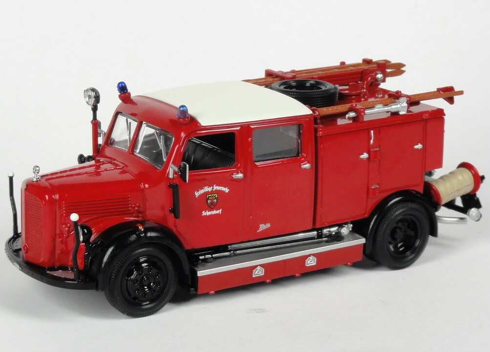Foto 1:43 Mercedes-Benz L3500 TLF-15 Freiw. Feuerwehr Schorndorf Yat Ming 43014
