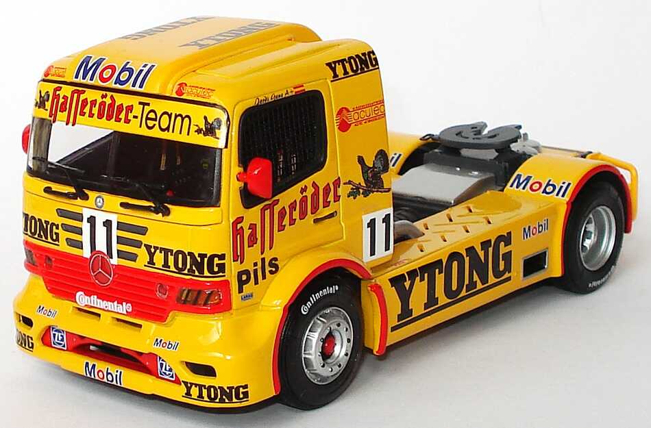 Foto 1:43 Mercedes-Benz Race Atego ETRC 1999 Hasseröder, Ytong Nr.11, Jordi Gene Werbemodell Minichamps B66000289