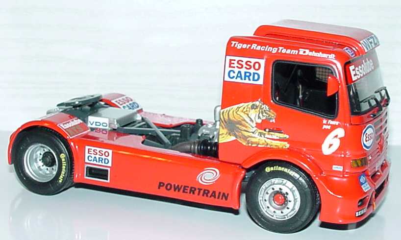 Foto 1:43 Mercedes-Benz Race Atego ETRC 2000 Esso, Tiger Racing Team Dehnhardt Nr.6, Ludovic Faure Werbemodell Minichamps B66000430