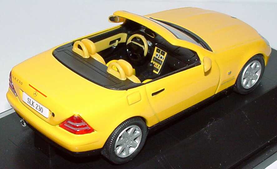 Foto 1:43 Mercedes-Benz SLK 230 (R170) gelb Special Edition SLK designo Werbemodell herpa B66005743