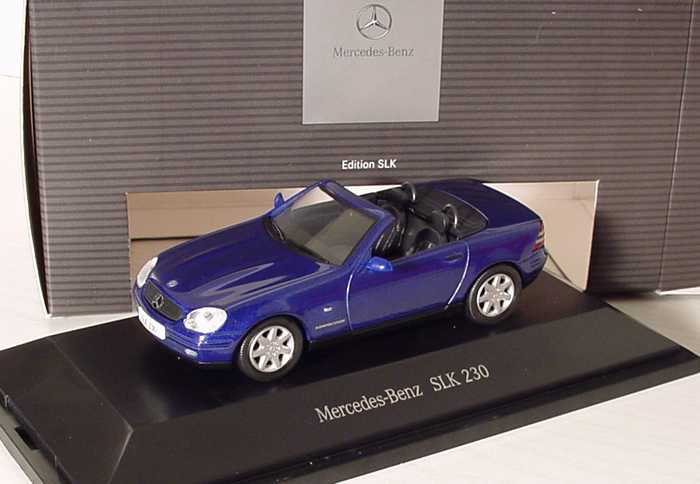 Foto 1:43 Mercedes-Benz SLK 230 (R170) linaritblau-met. Werbemodell herpa B66961951