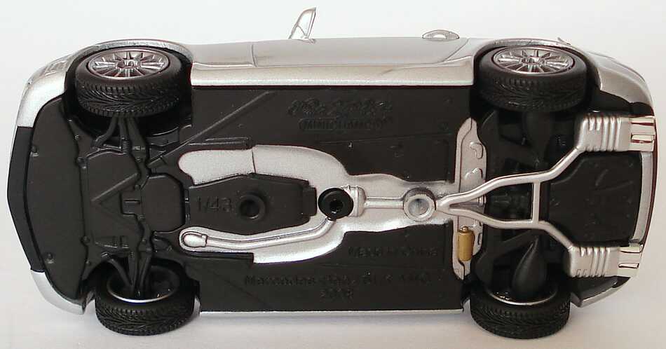 Foto 1:43 Mercedes-Benz SLK 55 AMG Facelift 2008 (R171) iridiumsilber-met. Werbemodell Minichamps B66960019