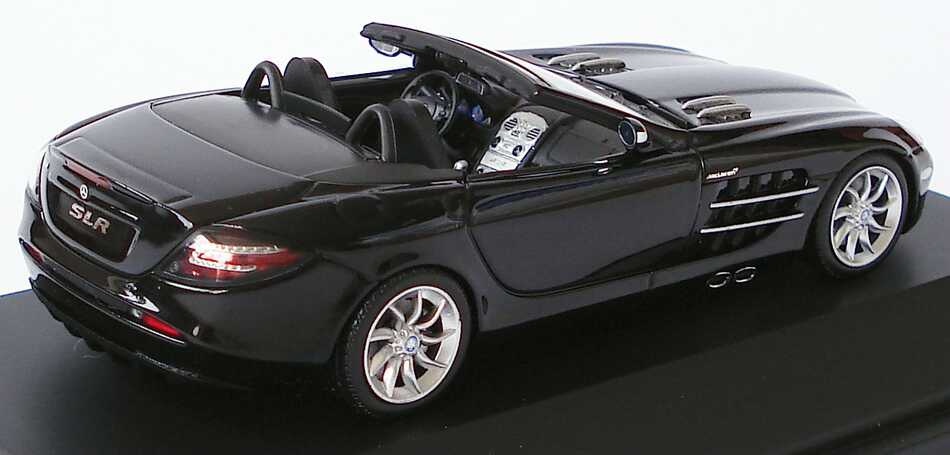 Foto 1:43 Mercedes-Benz SLR McLaren Roadster (R199) crystal galaxite black Werbemodell Minichamps B66961006