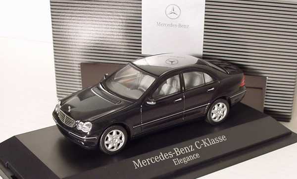 Foto 1:43 Mercedes Benz C-Klasse (W203) schwarz-met. Werbemodell Schuco B66961903