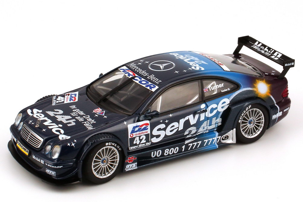 Foto 1:43 Mercedes-Benz CLK (C208) DTM 2001 AMG, 24h Service Nr.49, Darren Turner AUTOart 60140