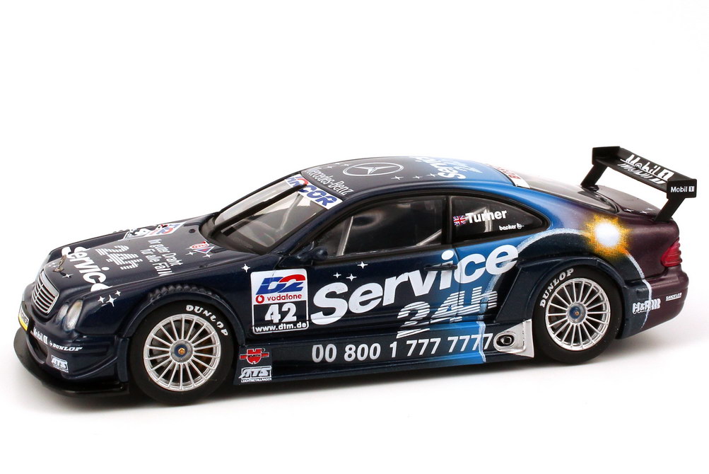 Foto 1:43 Mercedes-Benz CLK (C208) DTM 2001 AMG, 24h Service Nr.49, Darren Turner AUTOart 60140
