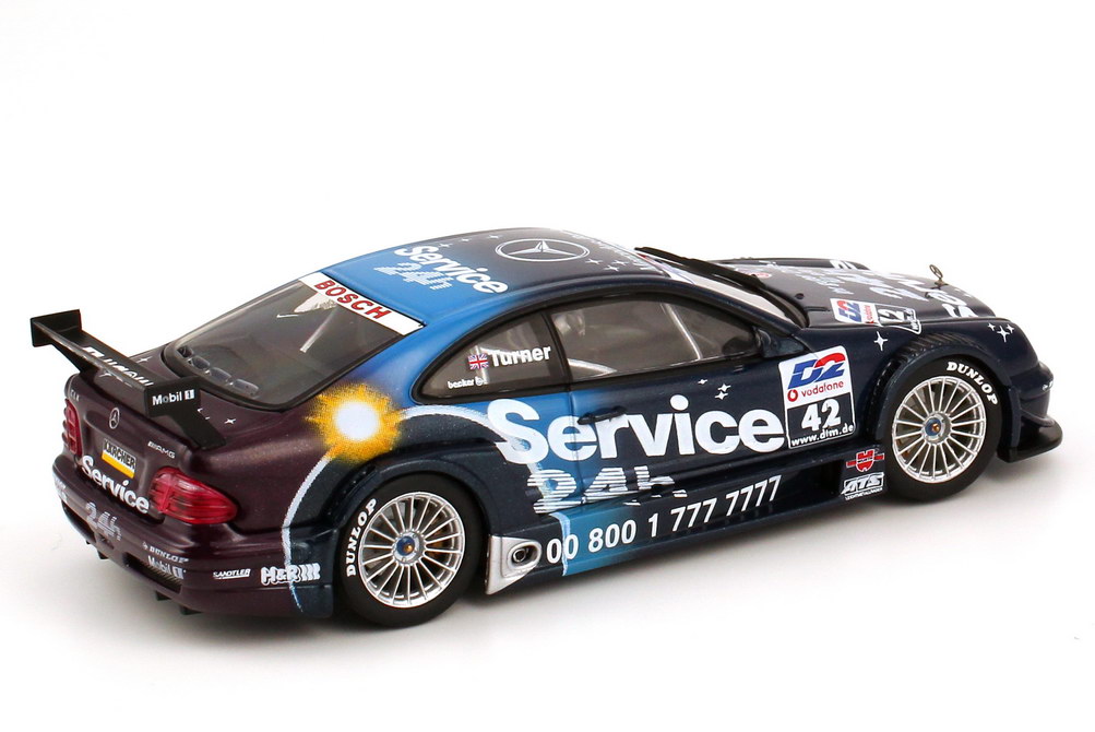 Foto 1:43 Mercedes-Benz CLK (C208) DTM 2001 AMG, 24h Service Nr.49, Darren Turner AUTOart 60140