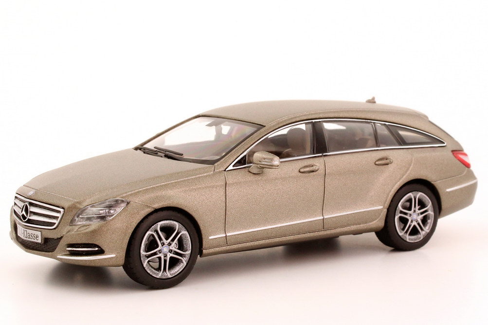 Foto 1:43 Mercedes-Benz CLS Shooting Brake (X218) manganit-grau-magno Werbemodell Norev B66960114