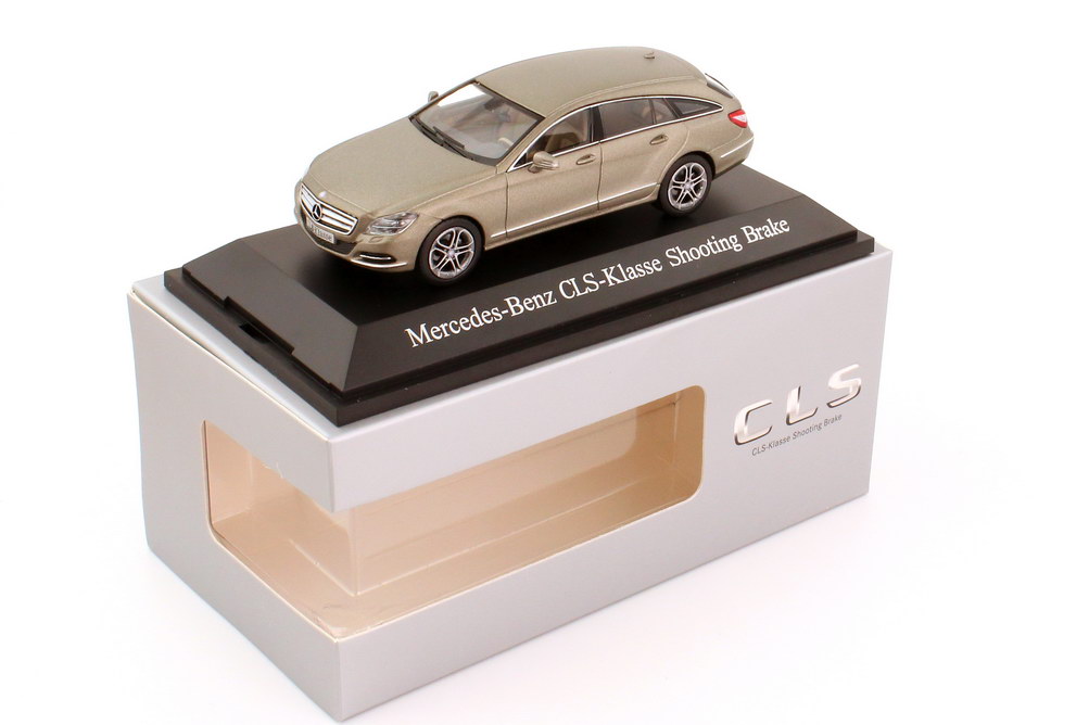 Foto 1:43 Mercedes-Benz CLS Shooting Brake (X218) manganit-grau-magno Werbemodell Norev B66960114