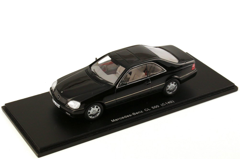 Foto 1:43 Mercedes-Benz CL 500 (C140) schwarz Werbemodell Spark B66040495