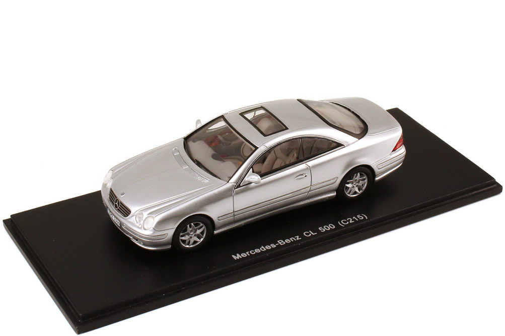 Foto 1:43 Mercedes-Benz CL 500 (C215) silber-met. Werbemodell Spark B66040496