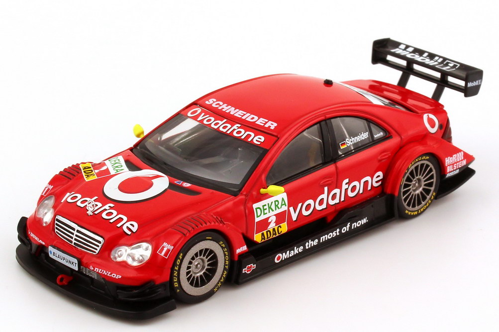 Foto 1:43 Mercedes-Benz C-Klasse (W203) DTM 2006 Vodafone, AMG Nr.2, Bernd Schneider Ixo Altaya