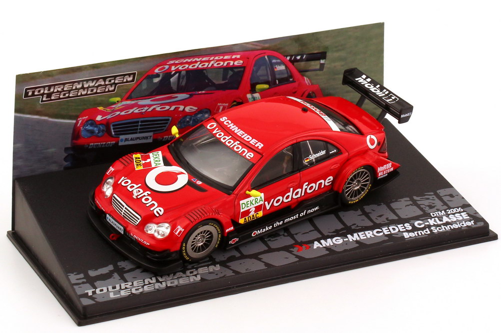 Foto 1:43 Mercedes-Benz C-Klasse (W203) DTM 2006 Vodafone, AMG Nr.2, Bernd Schneider Ixo Altaya