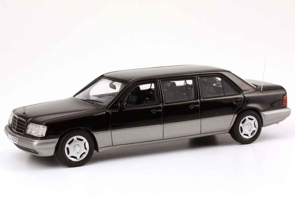 Foto 1:43 Mercedes-Benz E-Klasse Langversion E 250 Diesel (W124 / V124 MOPF II) schwarz NEO Scale Models 44305