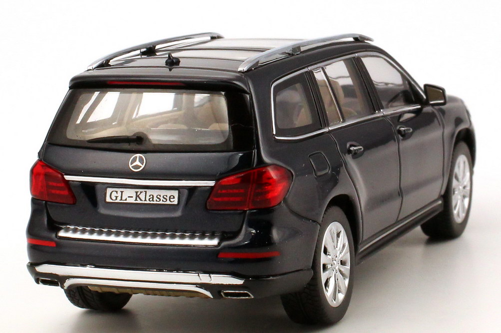 Foto 1:43 Mercedes-Benz GL-Klasse 2012 (X166) cavansit-blau-met. Werbemodell Norev B66960095