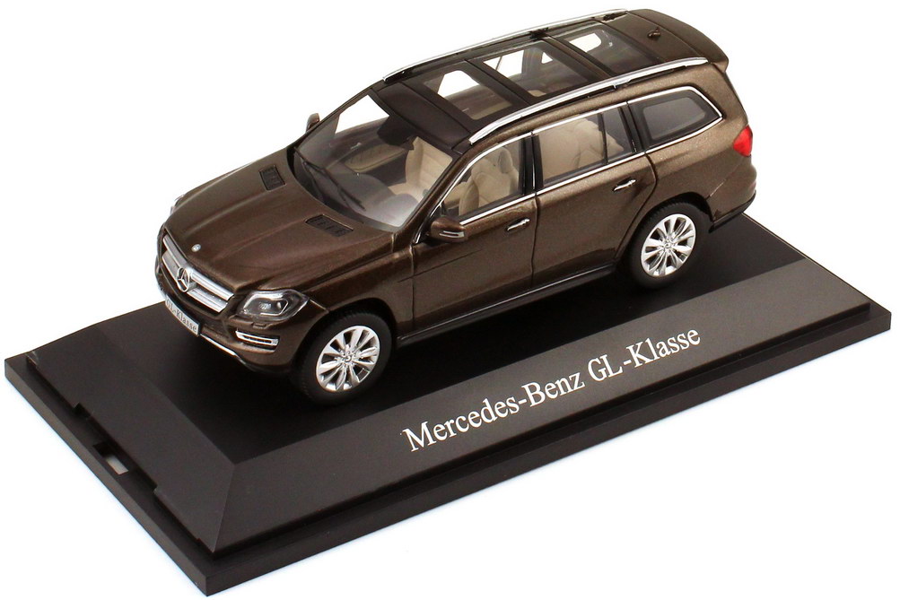Foto 1:43 Mercedes-Benz GL-Klasse 2012 (X166) citrin-braun-met. Werbemodell Norev B66960096