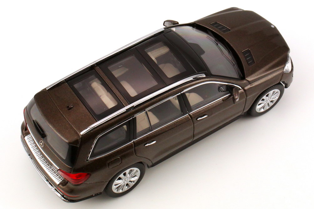 Foto 1:43 Mercedes-Benz GL-Klasse 2012 (X166) citrin-braun-met. Werbemodell Norev B66960096