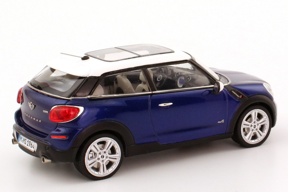 Foto 1:43 Mini Paceman Cooper S ALL4 (R61) starligh-blue-met., Dach weiß Werbemodell BMW-Group 80422318652