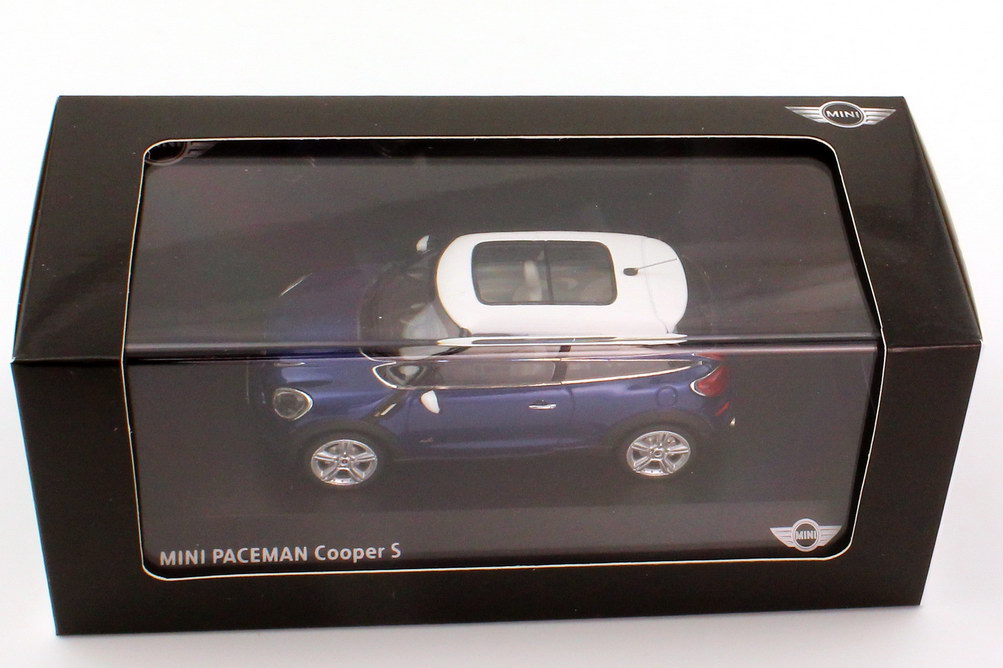 Foto 1:43 Mini Paceman Cooper S ALL4 (R61) starligh-blue-met., Dach weiß Werbemodell BMW-Group 80422318652