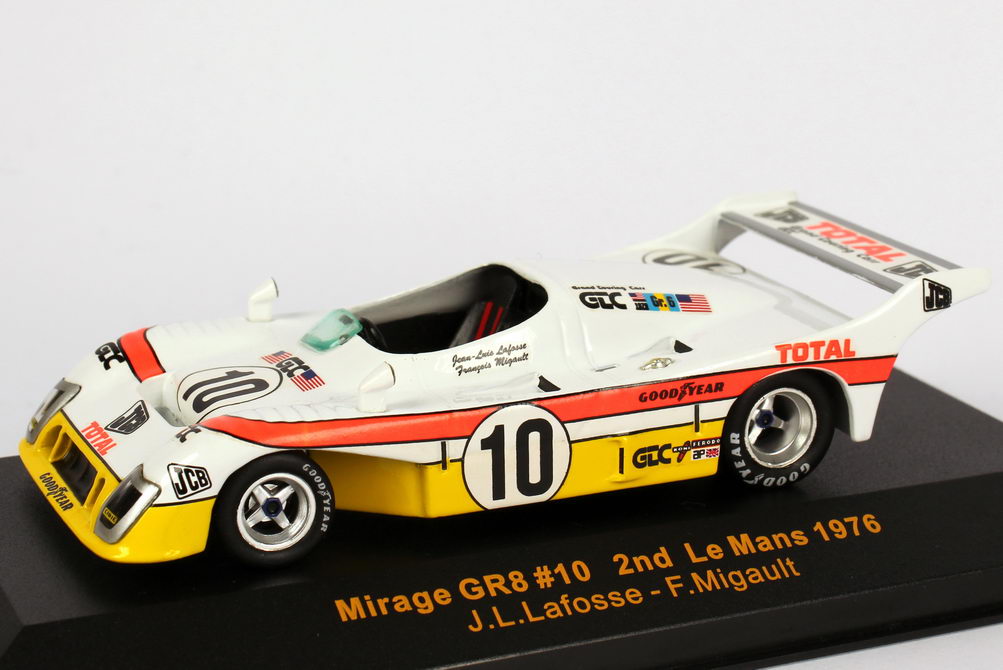 Foto 1:43 Mirage GR8 24h von Le Mans 1976 GTC Nr.10, Lafosse / Migault (2. Platz) Ixo LMC063