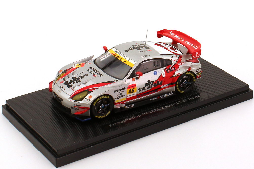 Foto 1:43 Nissan Fairlady Z / 350Z (Z33) Super GT 2006 Direzza, Kiccho Houzan Nr.46, Sasaki / Banba Ebbro 43812