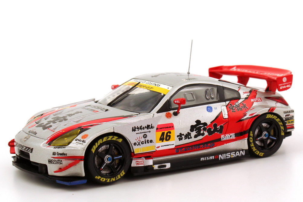 Foto 1:43 Nissan Fairlady Z / 350Z (Z33) Super GT 2006 Direzza, Kiccho Houzan Nr.46, Sasaki / Banba Ebbro 43812