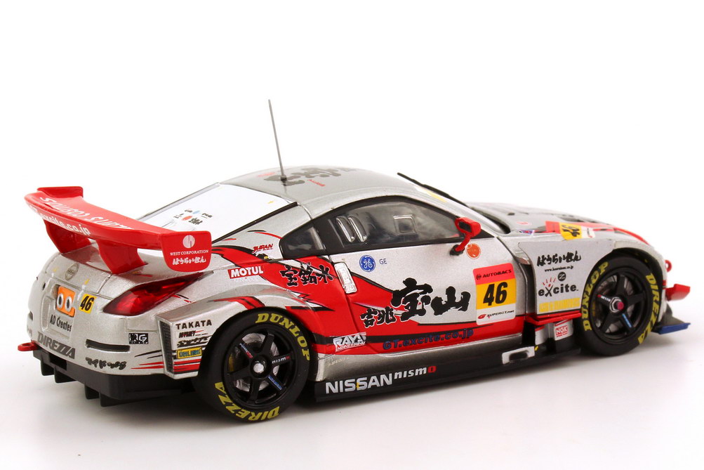Foto 1:43 Nissan Fairlady Z / 350Z (Z33) Super GT 2006 Direzza, Kiccho Houzan Nr.46, Sasaki / Banba Ebbro 43812