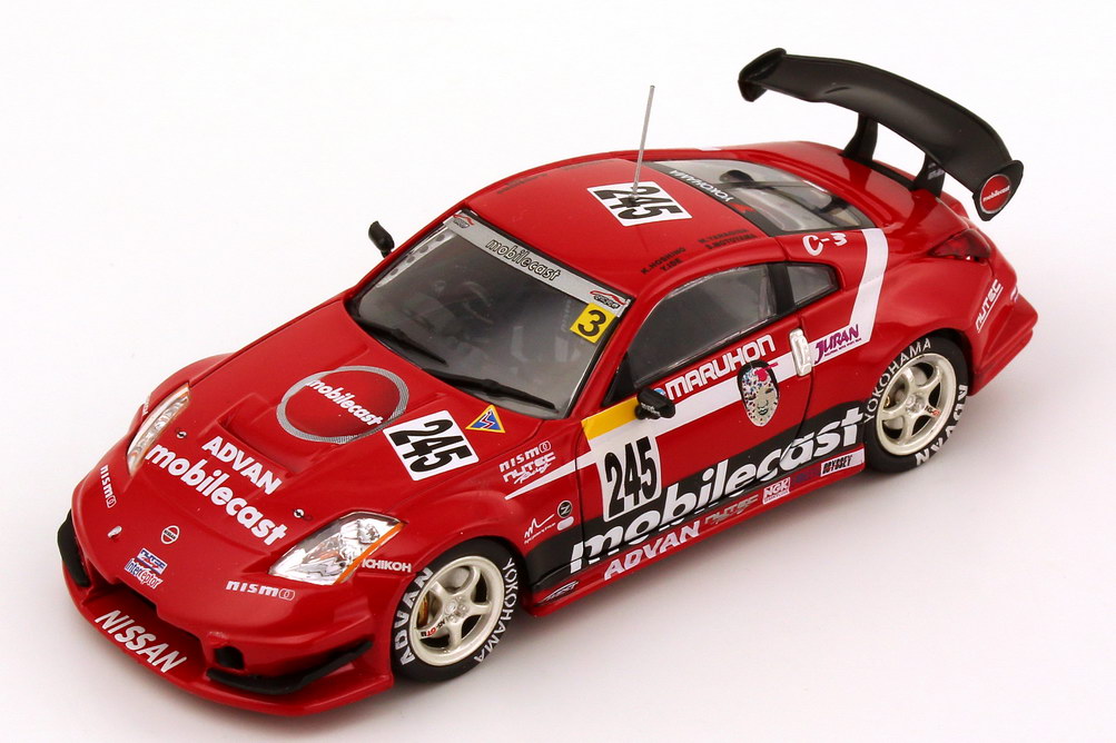 Foto 1:43 Nissan Fairlady Z / 350Z (Z33) Super Taikyu Series 2004 Advan mobilecast Nr.245, Hoshino / Ide / Yanagida / Motoyama Ebbro 43633