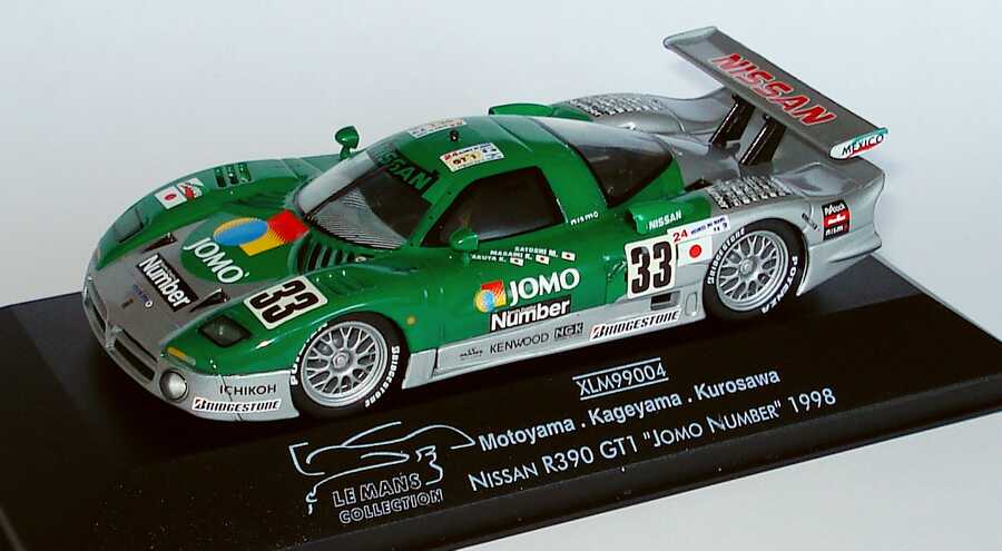 Foto 1:43 Nissan R390 GT1 Le Mans 1998 Jumo, Number Nr.33, S. Motoyama / M. Kageyama / T. Kurosawa Vitesse OnyxXLM99004