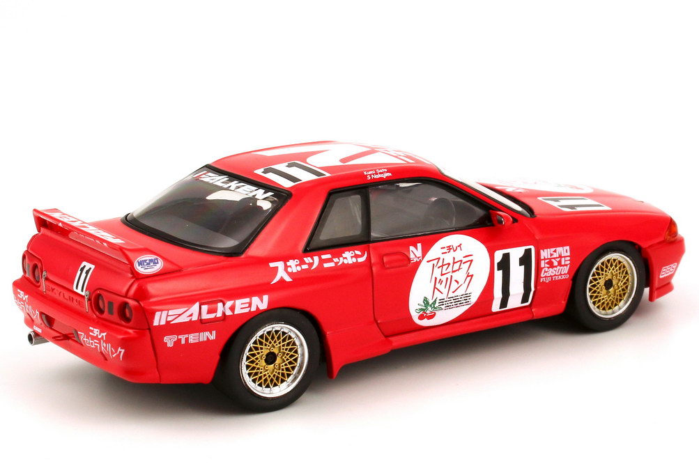 Foto 1:43 Nissan Skyline GT-R (R32) N1 JTCC 1991 Nichirei Acerola, Falken Nr.11, K. Sato / S. Nakajima hpi-racing 8137