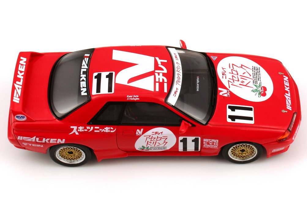 Foto 1:43 Nissan Skyline GT-R (R32) N1 JTCC 1991 Nichirei Acerola, Falken Nr.11, K. Sato / S. Nakajima hpi-racing 8137