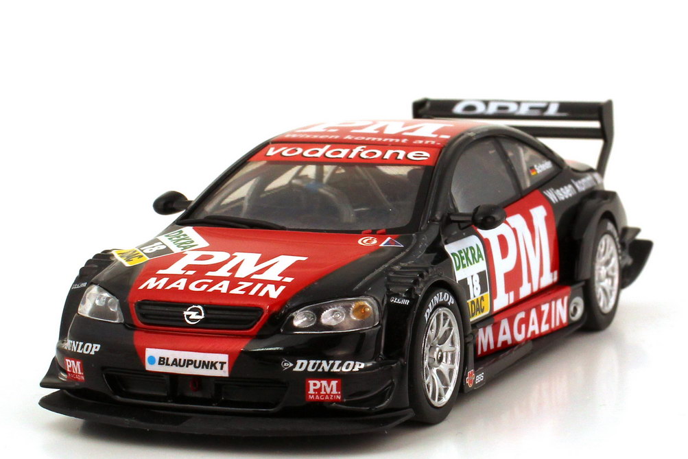 Foto 1:43 Opel Astra V8 Coupé DTM 2003 P.M. Magazin Nr.18, Timo Scheider Schuco 04886
