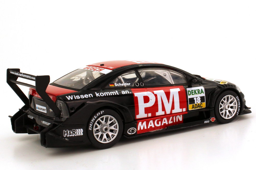 Foto 1:43 Opel Astra V8 Coupé DTM 2003 P.M. Magazin Nr.18, Timo Scheider Schuco 04886