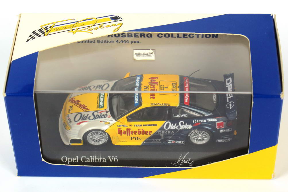 Foto 1:43 Opel Calibra V6 DTM 1995 Rosberg, Old Spice, Hasseröder Nr.1, Ludwig Minichamps 430954201