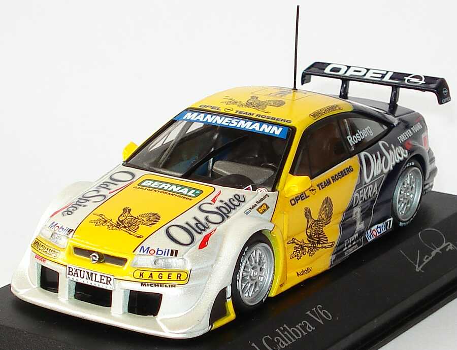 Foto 1:43 Opel Calibra V6 DTM 1995 Rosberg, Old Spice, Hasseröder Nr.1, Rosberg Minichamps
