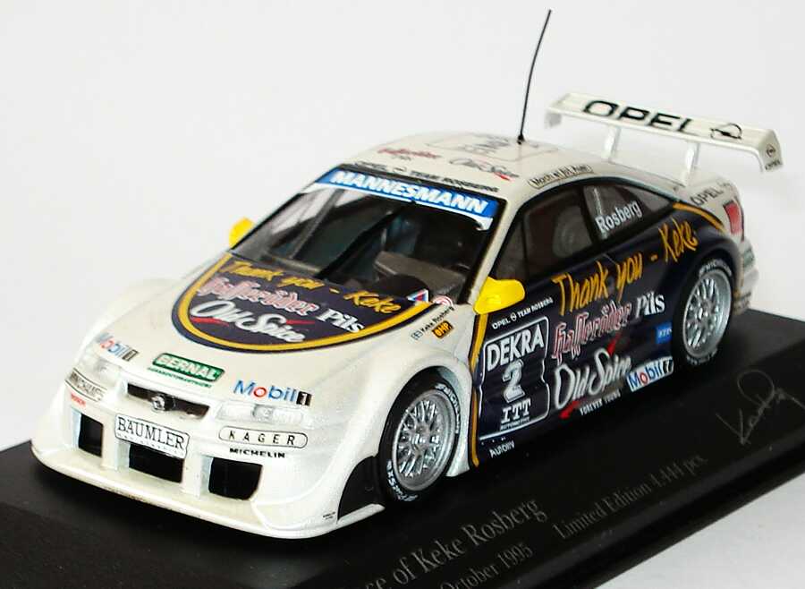 Foto 1:43 Opel Calibra V6 DTM 1995 Rosberg, Thank you - Keke, Hasseröder, Old Spice Nr.2, Rosberg Minichamps