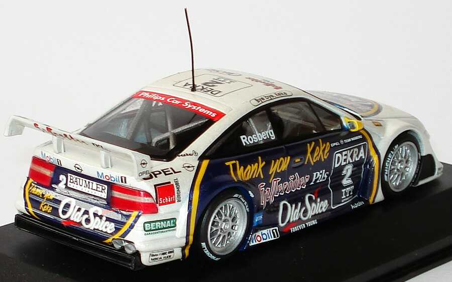 Foto 1:43 Opel Calibra V6 DTM 1995 Rosberg, Thank you - Keke, Hasseröder, Old Spice Nr.2, Rosberg Minichamps